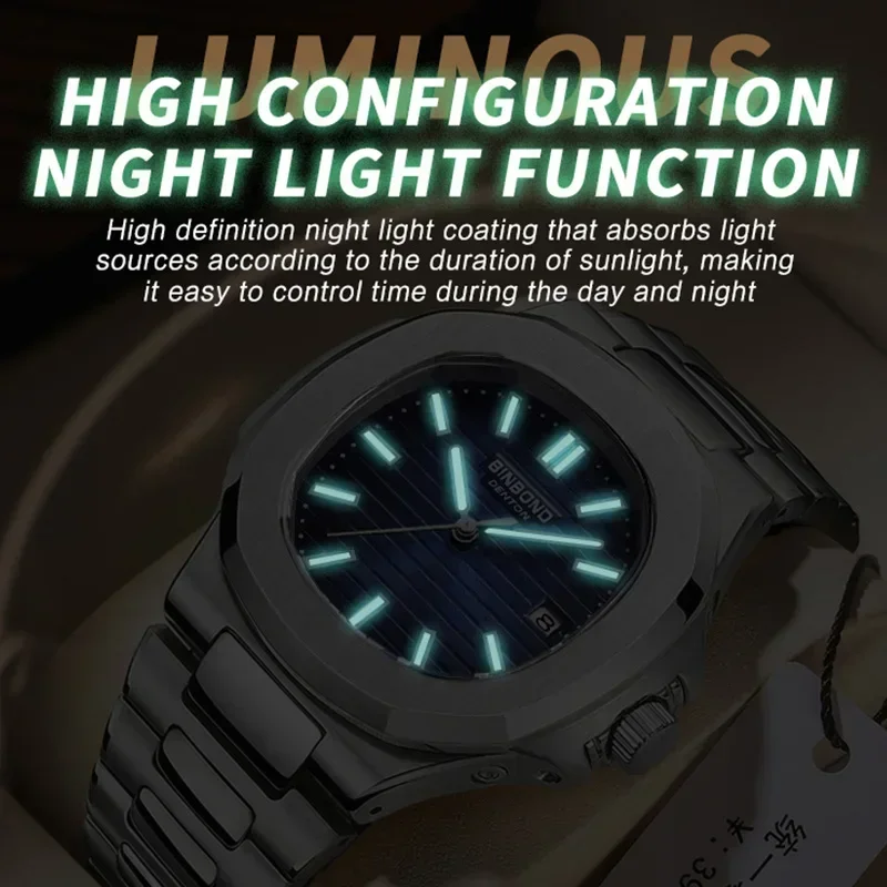 New Casual Business Movement Clock Men Luxury Watch Automatic Watches Mens Fashion Quartz Wristwatches Gifts Relogio Masculino - Image 5