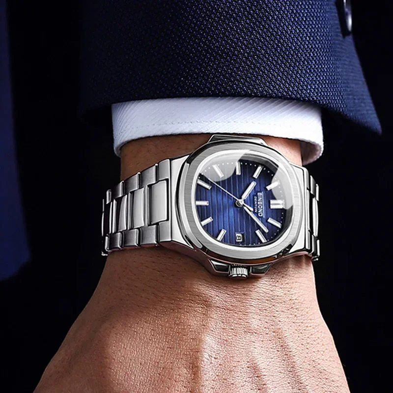 New Casual Business Movement Clock Men Luxury Watch Automatic Watches Mens Fashion Quartz Wristwatches Gifts Relogio Masculino - Image 6