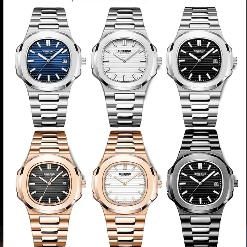 New Casual Business Movement Clock Men Luxury Watch Automatic Watches Mens Fashion Quartz Wristwatches Gifts Relogio Masculino - Image 2